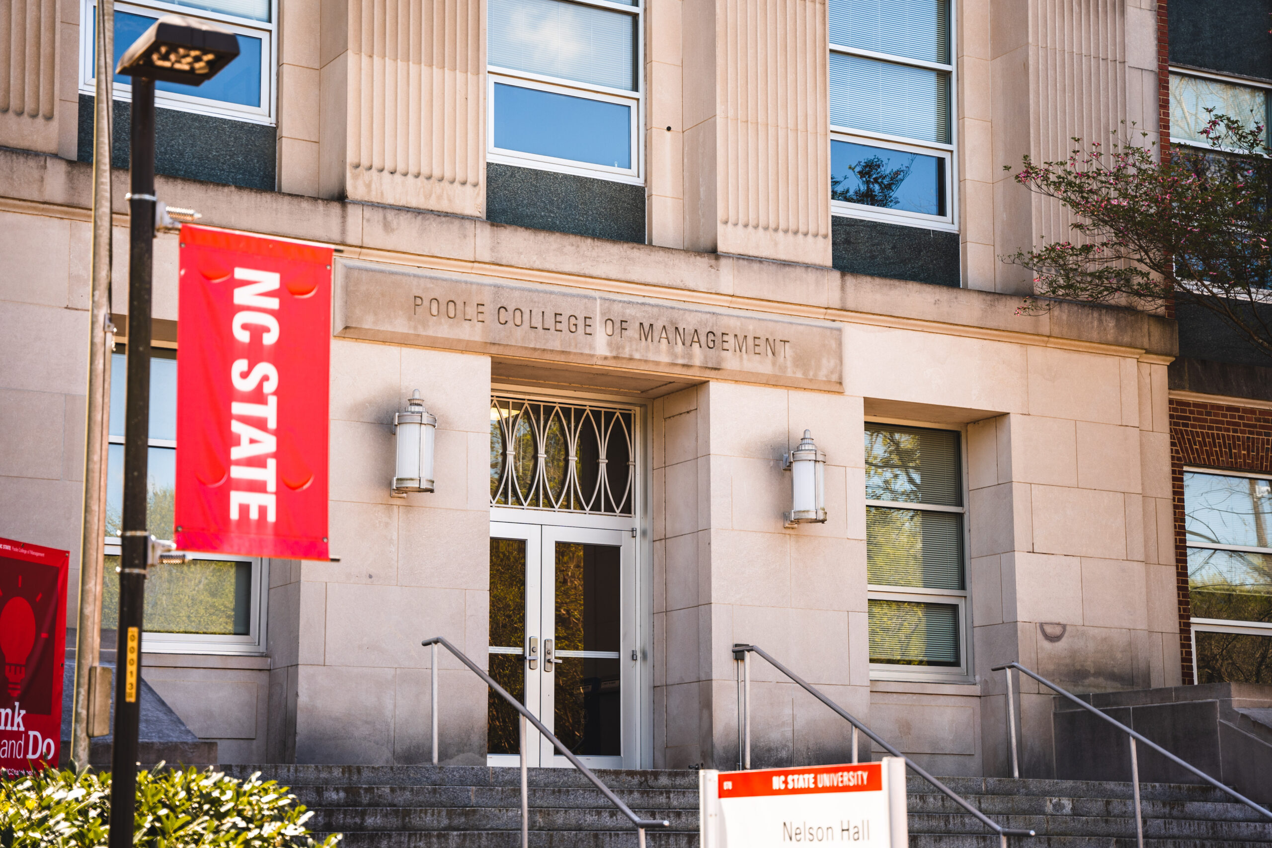 View of the front of Nelson Hall